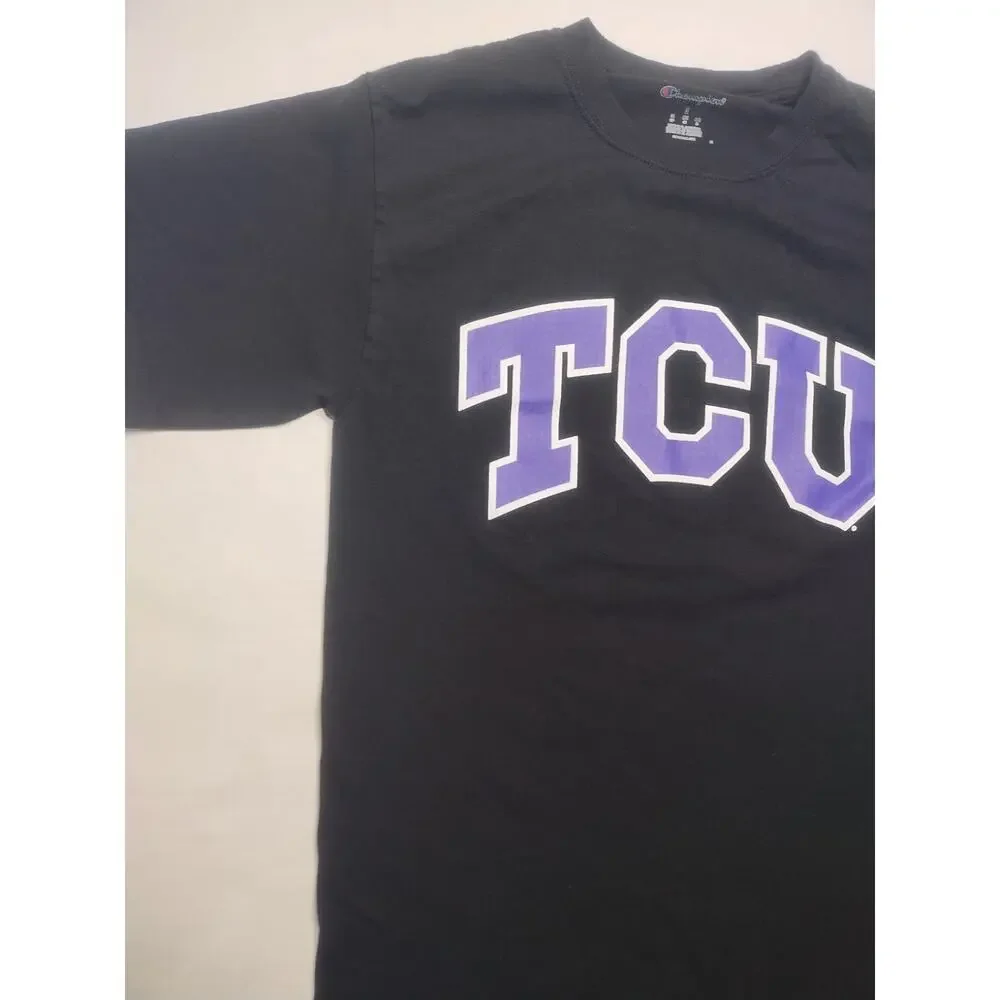 Champion TCU Texas Christian University Men’s Large Black S Shirt - Picture 5 of 10